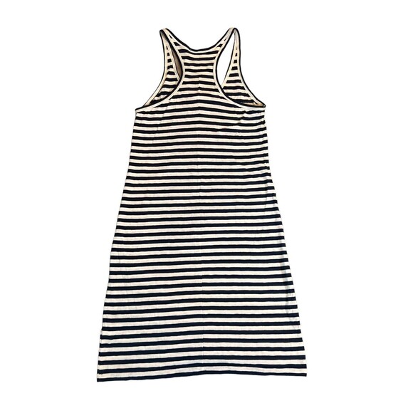 Re-Imagined by J. Crew Womens Sz Small Navy Blue Striped Racerback Tank Dress - Picture 4 of 6